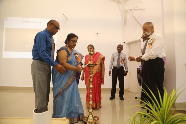 Lighting of the Lamp by Smt Madhumitha Das, Vice President