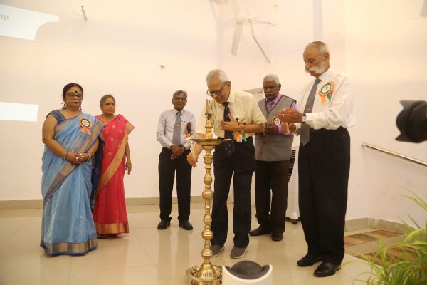 Lighting of the Lamp by Gp Capt MG Nori